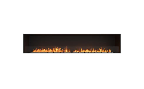 Ecosmart Fire Flex 104SS Single Sided Fireplace Insert - Black Finish / Stainless Steel Burner - ESF.FX.104SS