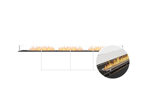 Ecosmart Fire Flex 122BN Bench Fireplace Insert - Black Finish / Black Burner - ESF.FX.122BN.B