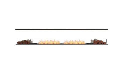 Ecosmart Fire Flex 122IL.BX2 Island Fireplace Insert - Black Finish / Stainless Steel Burner - ESF.FX.122IL.BX2