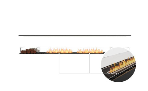 Ecosmart Fire Flex 122IL.BX2 Island Fireplace Insert - Black Finish / Black Burner - ESF.FX.122IL.BX2.B