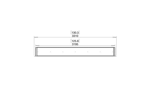 Ecosmart Fire Flex 122SS Single Sided Fireplace Insert - Black Finish / Stainless Steel Burner - ESF.FX.122SS