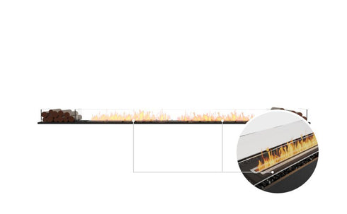 Ecosmart Fire Flex 140BN.BX2 Bench Fireplace Insert - Black Finish / Black Burner - ESF.FX.140BN.BX2.B