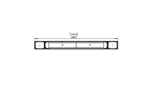 Ecosmart Fire Flex 140BN.BX2 Bench Fireplace Insert - Black Finish / Black Burner - ESF.FX.140BN.BX2.B