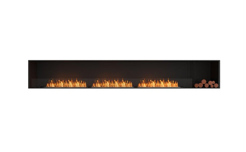 Ecosmart Fire Flex 140SS.BXR Single Sided Fireplace Insert - Black Finish / Stainless Steel Burner - ESF.FX.140SS.BXR