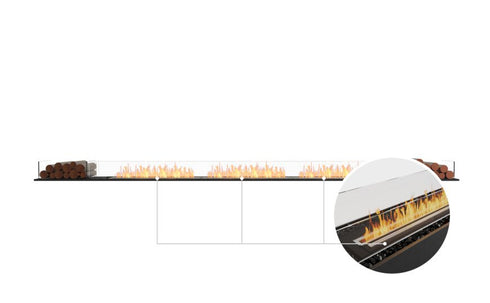 Ecosmart Fire Flex 158BN.BX2 Bench Fireplace Insert - Black Finish / Black Burner - ESF.FX.158BN.BX2.B