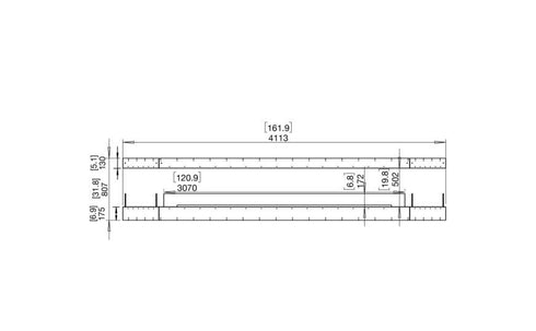 Ecosmart Fire Flex 158IL.BX2 Island Fireplace Insert - Black Finish / Stainless Steel Burner - ESF.FX.158IL.BX2