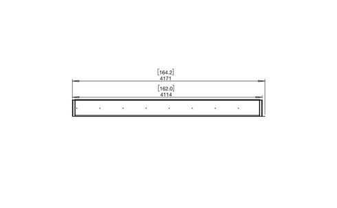 Ecosmart Fire Flex 158LC Left Corner Fireplace Insert - Black Finish / Stainless Steel Burner - ESF.FX.158LC