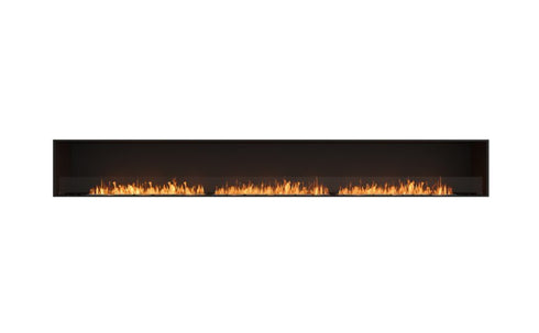 Ecosmart Fire Flex 158SS Single Sided Fireplace Insert - Black Finish / Stainless Steel Burner - ESF.FX.158SS