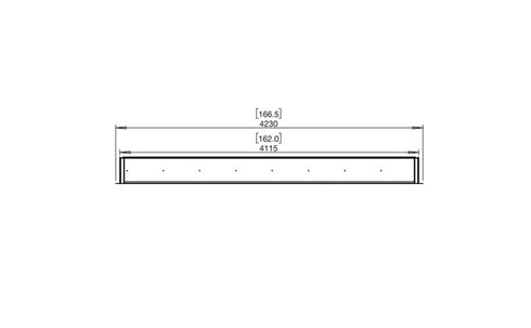 Ecosmart Fire Flex 158SS Single Sided Fireplace Insert - Black Finish / Stainless Steel Burner - ESF.FX.158SS