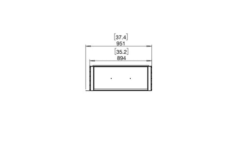 Ecosmart Fire Flex 32RC Right Corner Fireplace Insert - Black Finish / Stainless Steel Burner - ESF.FX.32RC