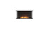 Ecosmart Fire Flex 42BY Bay Fireplace Insert - Black Finish / Stainless Steel Burner - ESF.FX.42BY