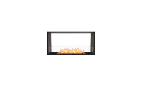 Ecosmart Fire Flex 42DB Double Sided Fireplace Insert - Black Finish / Stainless Steel Burner - ESF.FX.42DB