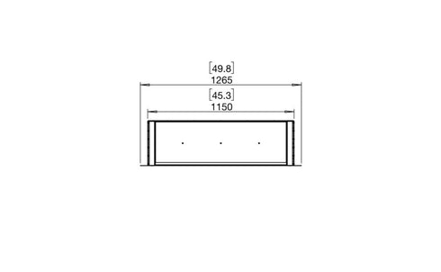 Ecosmart Fire Flex 42DB Double Sided Fireplace Insert - Black Finish / Black Burner - ESF.FX.42DB.B