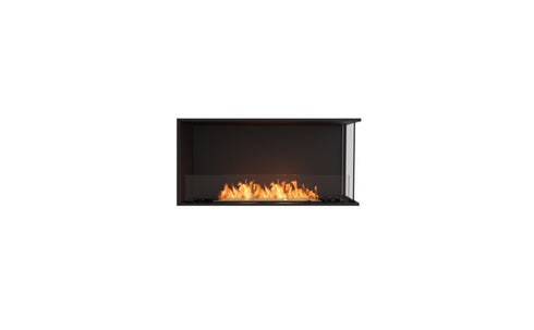 Ecosmart Fire Flex 42RC Right Corner Fireplace Insert - Black Finish / Stainless Steel Burner - ESF.FX.42RC