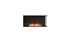 Ecosmart Fire Flex 42RC Right Corner Fireplace Insert - Black Finish / Stainless Steel Burner - ESF.FX.42RC