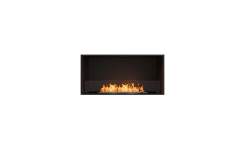 Ecosmart Fire Flex 42SS Single Sided Fireplace Insert - Black Finish / Stainless Steel Burner - ESF.FX.42SS