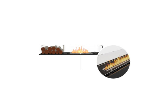 Ecosmart Fire Flex 50BN.BX1 Bench Fireplace Insert - Black Finish / Black Burner - ESF.FX.50BN.BX1.B