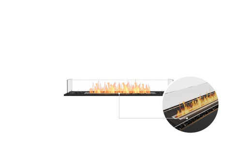 Ecosmart Fire Flex 50BN Bench Fireplace Insert - Black Finish / Black Burner - ESF.FX.50BN.B
