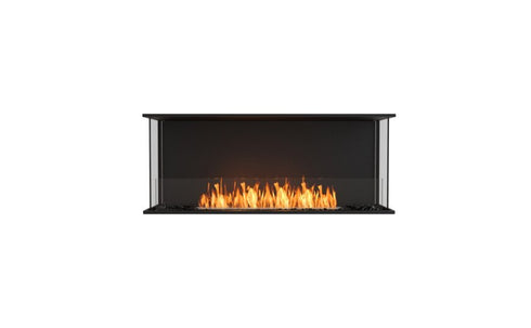 Ecosmart Fire Flex 50BY Bay Fireplace Insert - Black Finish / Stainless Steel Burner - ESF.FX.50BY