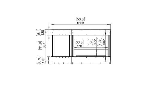 Ecosmart Fire Flex 50BY.BXL Bay Fireplace Insert - Black Finish / Black Burner - ESF.FX.50BY.BXL.B