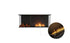 Ecosmart Fire Flex 50BY.BXL Bay Fireplace Insert - Black Finish / Black Burner - ESF.FX.50BY.BXL.B