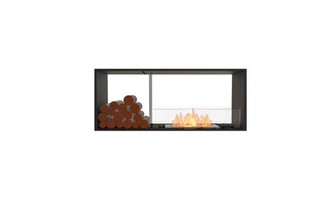 Ecosmart Fire Flex 50DB.BX1 Double Sided Fireplace Insert - Black Finish / Stainless Steel Burner - ESF.FX.50DB.BX1