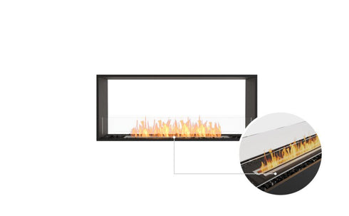 Ecosmart Fire Flex 50DB Double Sided Fireplace Insert - Black Finish / Black Burner - ESF.FX.50DB.B