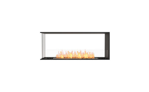 Ecosmart Fire Flex 50PN Peninsula Fireplace Insert - Black Finish / Stainless Steel Burner - ESF.FX.50PN