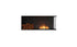 Ecosmart Fire Flex 50RC.BXL Right Corner Fireplace Insert - Black Finish / Stainless Steel Burner - ESF.FX.50RC.BXL