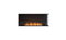 Ecosmart Fire Flex 50RC Right Corner Fireplace Insert - Black Finish / Stainless Steel Burner - ESF.FX.50RC