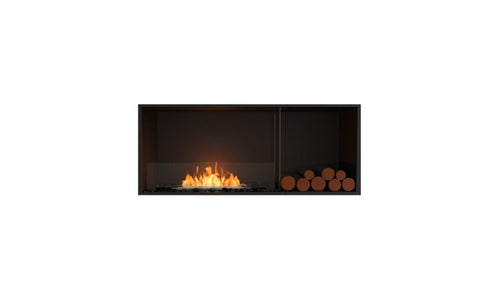 Ecosmart Fire Flex 50SS.BXR Single Sided Fireplace Insert - Black Finish / Stainless Steel Burner - ESF.FX.50SS.BXR