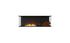 Ecosmart Fire Flex 60BY.BXR Bay Fireplace Insert - Black Finish / Stainless Steel Burner - ESF.FX.60BY.BXR