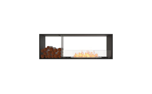 Ecosmart Fire Flex 60DB.BX1 Double Sided Fireplace Insert - Black Finish / Stainless Steel Burner - ESF.FX.60DB.BX1