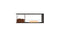 Ecosmart Fire Flex 60PN.BXL Peninsula Fireplace Insert - Black Finish / Stainless Steel Burner - ESF.FX.60PN.BXL