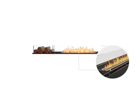 Ecosmart Fire Flex 68BN.BX1 Bench Fireplace Insert - Black Finish / Black Burner - ESF.FX.68BN.BX1.B