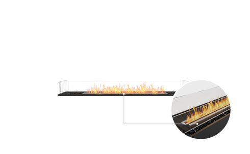 Ecosmart Fire Flex 68BN Bench Fireplace Insert - Black Finish / Black Burner - ESF.FX.68BN.B