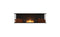 Ecosmart Fire Flex 68BY.BX2 Bay Fireplace Insert - Black Finish / Stainless Steel Burner - ESF.FX.68BY.BX2