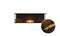 Ecosmart Fire Flex 68BY.BX2 Bay Fireplace Insert - Black Finish / Black Burner - ESF.FX.68BY.BX2.B