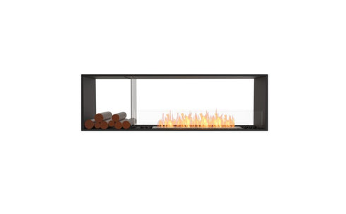 Ecosmart Fire Flex 68DB.BX1 Double Sided Fireplace Insert - Black Finish / Stainless Steel Burner - ESF.FX.68DB.BX1