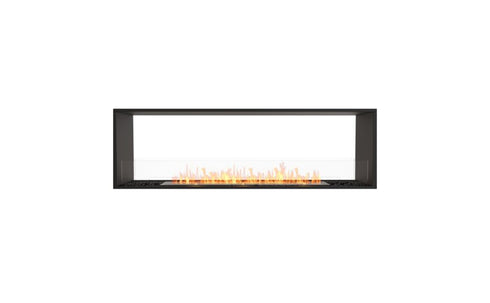Ecosmart Fire Flex 68DB Double Sided Fireplace Insert - Black Finish / Stainless Steel Burner - ESF.FX.68DB