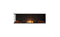 Ecosmart Fire Flex 68LC.BX2 Left Corner Fireplace Insert - Black Finish / Stainless Steel Burner - ESF.FX.68LC.BX2
