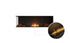 Ecosmart Fire Flex 68LC.BX2 Left Corner Fireplace Insert - Black Finish / Black Burner - ESF.FX.68LC.BX2.B