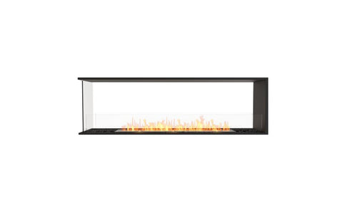 Ecosmart Fire Flex 68PN Peninsula Fireplace Insert - Black Finish / Stainless Steel Burner - ESF.FX.68PN
