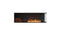 Ecosmart Fire Flex 68RC.BXL Right Corner Fireplace Insert - Black Finish / Stainless Steel Burner - ESF.FX.68RC.BXL