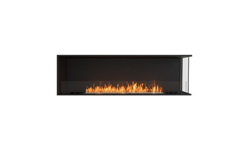 Ecosmart Fire Flex 68RC Right Corner Fireplace Insert - Black Finish / Stainless Steel Burner - ESF.FX.68RC