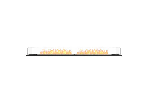 Ecosmart Fire Flex 86BN Bench Fireplace Insert - Black Finish / Stainless Steel Burner - ESF.FX.86BN