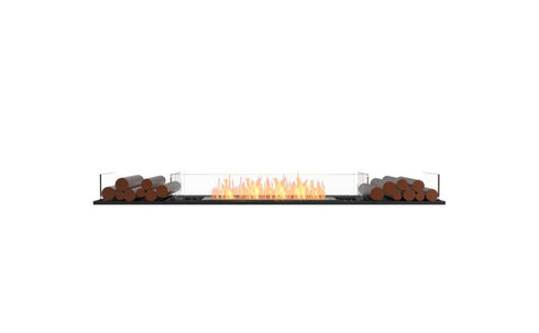 Ecosmart Fire Flex 86BN.BX2 Bench Fireplace Insert - Black Finish / Stainless Steel Burner - ESF.FX.86BN.BX2