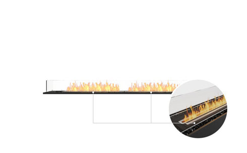 Ecosmart Fire Flex 86BN Bench Fireplace Insert - Black Finish / Black Burner - ESF.FX.86BN.B