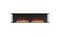 Ecosmart Fire Flex 86BY Bay Fireplace Insert - Black Finish / Stainless Steel Burner - ESF.FX.86BY