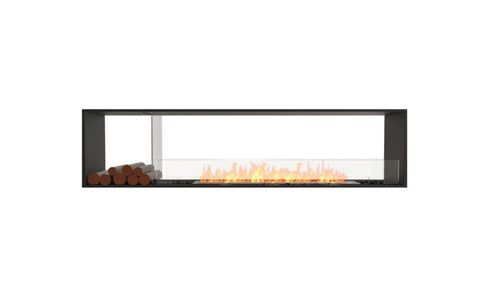 Ecosmart Fire Flex 86DB.BX1 Double Sided Fireplace Insert - Black Finish / Stainless Steel Burner - ESF.FX.86DB.BX1